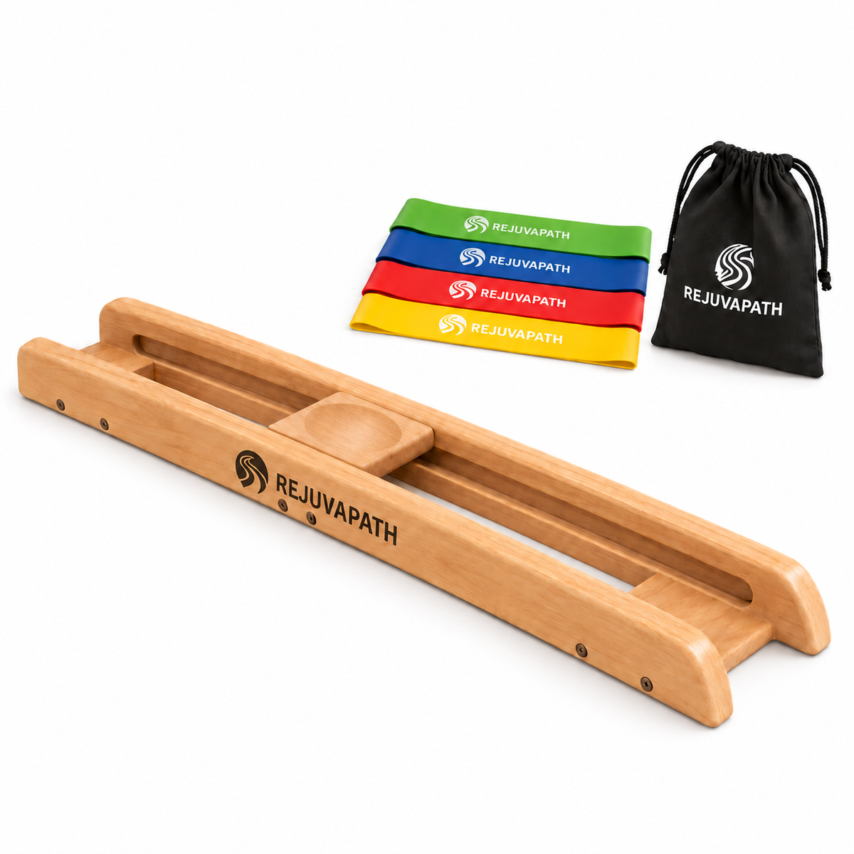 RejuvaPath Rehab Glider with packaging and accessories